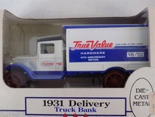 Vintage ERTL 1931 Delivery Truck Bank True Value Hardware DieCast 1/34
