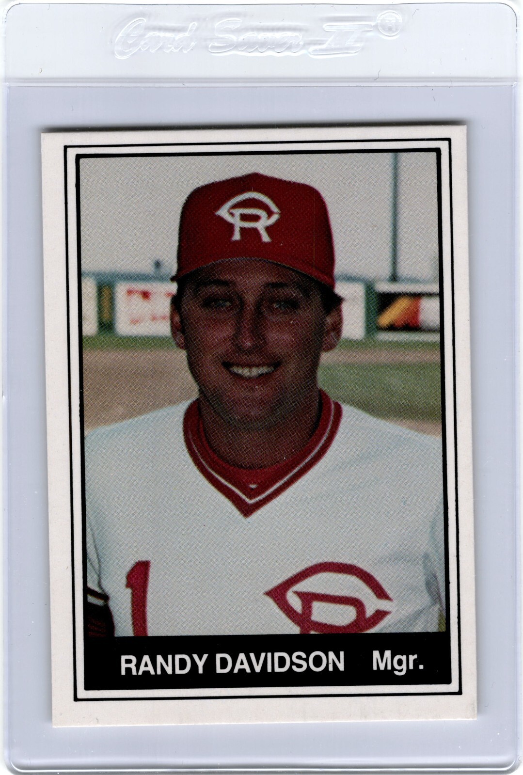 1982 TCMA Cedar Rapids Reds #25 Randy Davidson Manager Huntsville Alabama Baseball Card