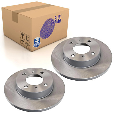 Pair of Front Brake Disc Fits Mitsubishi Colt Lancer V Blue Print ...