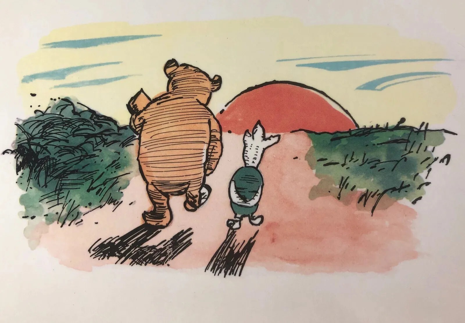 Andere Animationskunst Merchandise Sammlerstücke: "Winnie the Pooh" 1983 Kunstdruck.