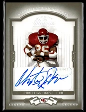 2004 Donruss Classics Significant Christian Okoye Auto /75 Kansas City Chiefs