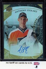 2015-16 UD Trilogy Rookie Premieres #162 Anthony Stolarz Autograph 87/499