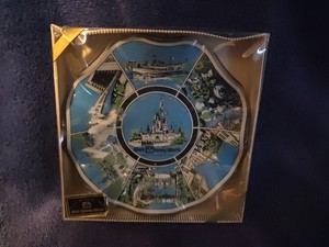 New, Still in Original Box - Walt Disney World Fluted  Glass Candy Bowl/ Ashtray