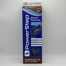 Powerstep Pinnacle Maxx Orthotic Supports Full Length Insoles F M9-9.5 W11-11.5