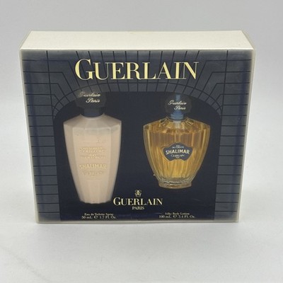 Shalimar New Gift Set Eau de Toilette Spray 1.7 fl. oz. Silky Body Lotion 3.4 oz