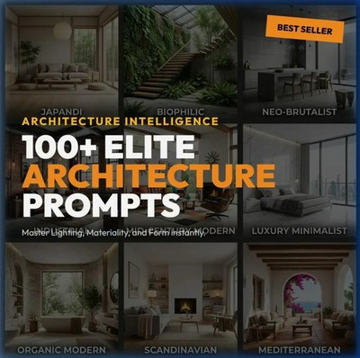 100+ Elite Architecture AI Prompts | Gemini, Midjourney Optimized