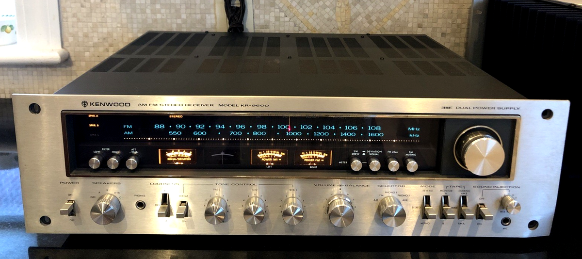 Kenwood KR-9600 Stereo AM/FM Receiver 160 WPC Perfect Working