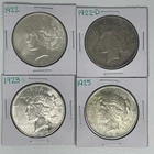 1922 1922-D 1923-S 1925 Peace Dollar Lot of 4