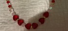 Artist Glass Lamp works Hearts,Gems, Facet crystal Necklace Set — photo 7