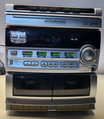 Philips Magnavox FW320C Mini HiFi Stereo System Tape Radio Works CD Not Working