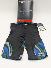 Speedo Boys Youth Size 24 Endurance Purpose Jammer Swim Suit Blue/Green NWT