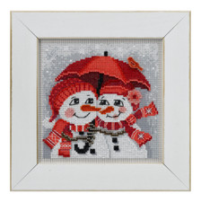 Mill Hill Snow in Love Winter Buttons and Beads Beaded Cross Stitch Kit MH142235