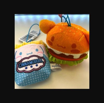 Cinnamoroll Diner motif Mascot Plush Doll toy Set of 2 French fries Hamburger