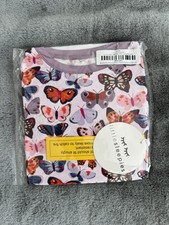 Little Sleepies Butterfly Kisses Two-Piece Pajamas Long Sleeve Pant Size 4T NWT
