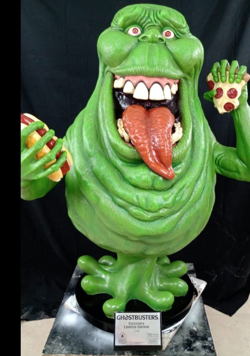 Ghostbusters Slimer Exclusive Glow in the Dark Life Size Statue | eBay