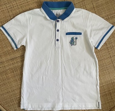 Armani Junior Boys Polo Top White - Size 8A