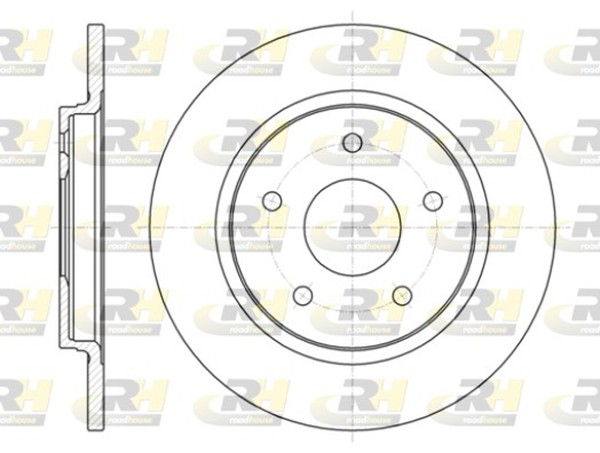 2X Roadhouse Bremsscheibe 61394.00 FüR Fiat Freemont 305Mm JTD 4X4 Chrysler 3 4-image