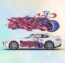 Graffiti Style Car Decal Universal Decal For Both Sides Of Car Universal Fit Graffiti Style Car Decal Universal Decal For Both Sides Of Car Universal Fit