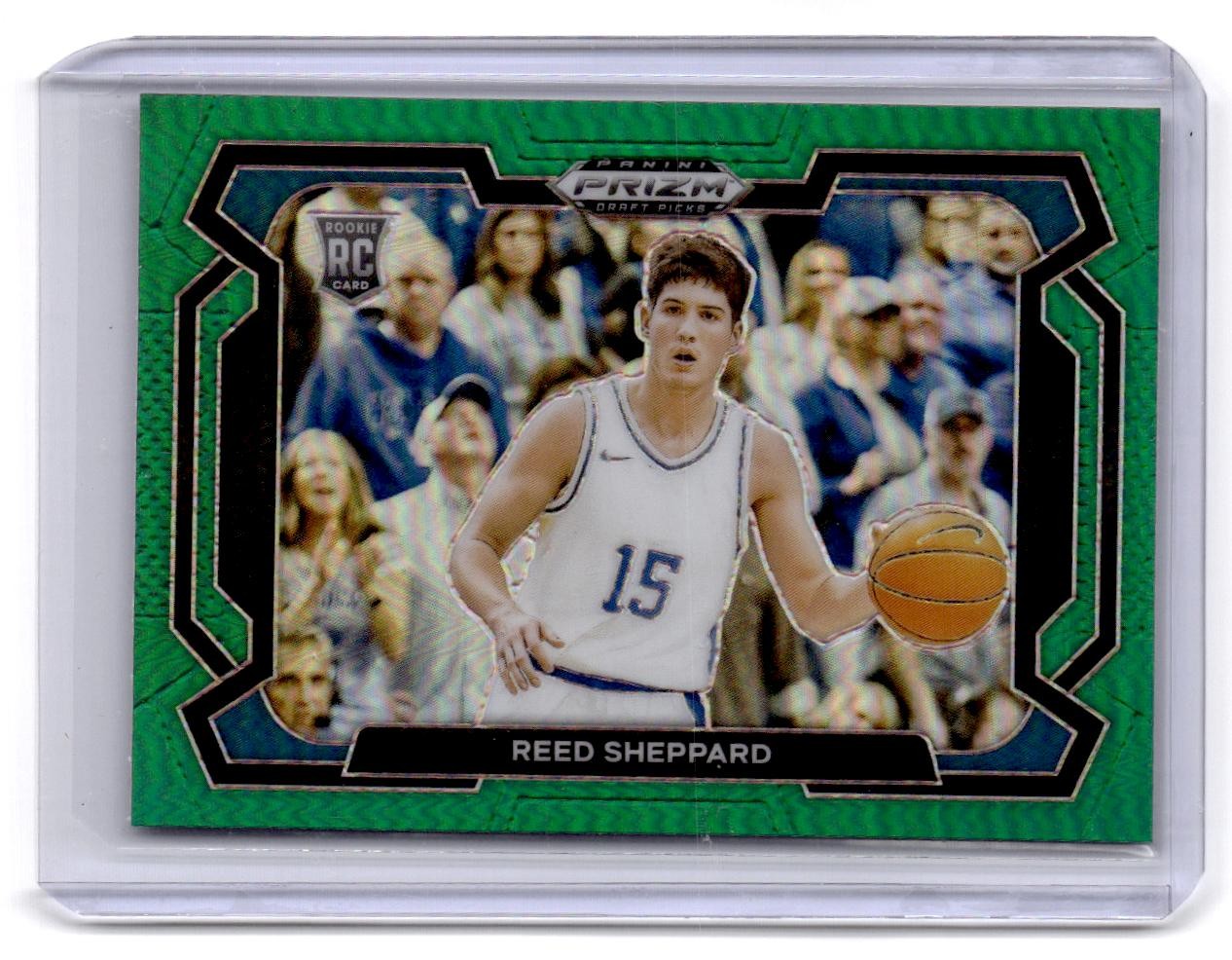2024 Panini Prizm Draft Pick Variation Green #21 Reed Sheppard
