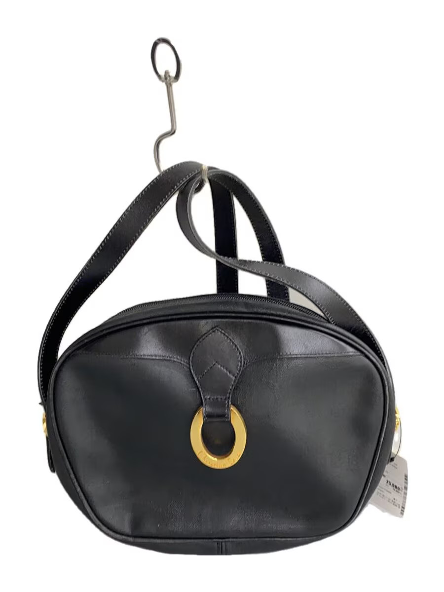 Dior Trotter Print Shoulder Bag in Black with Gold Hardware