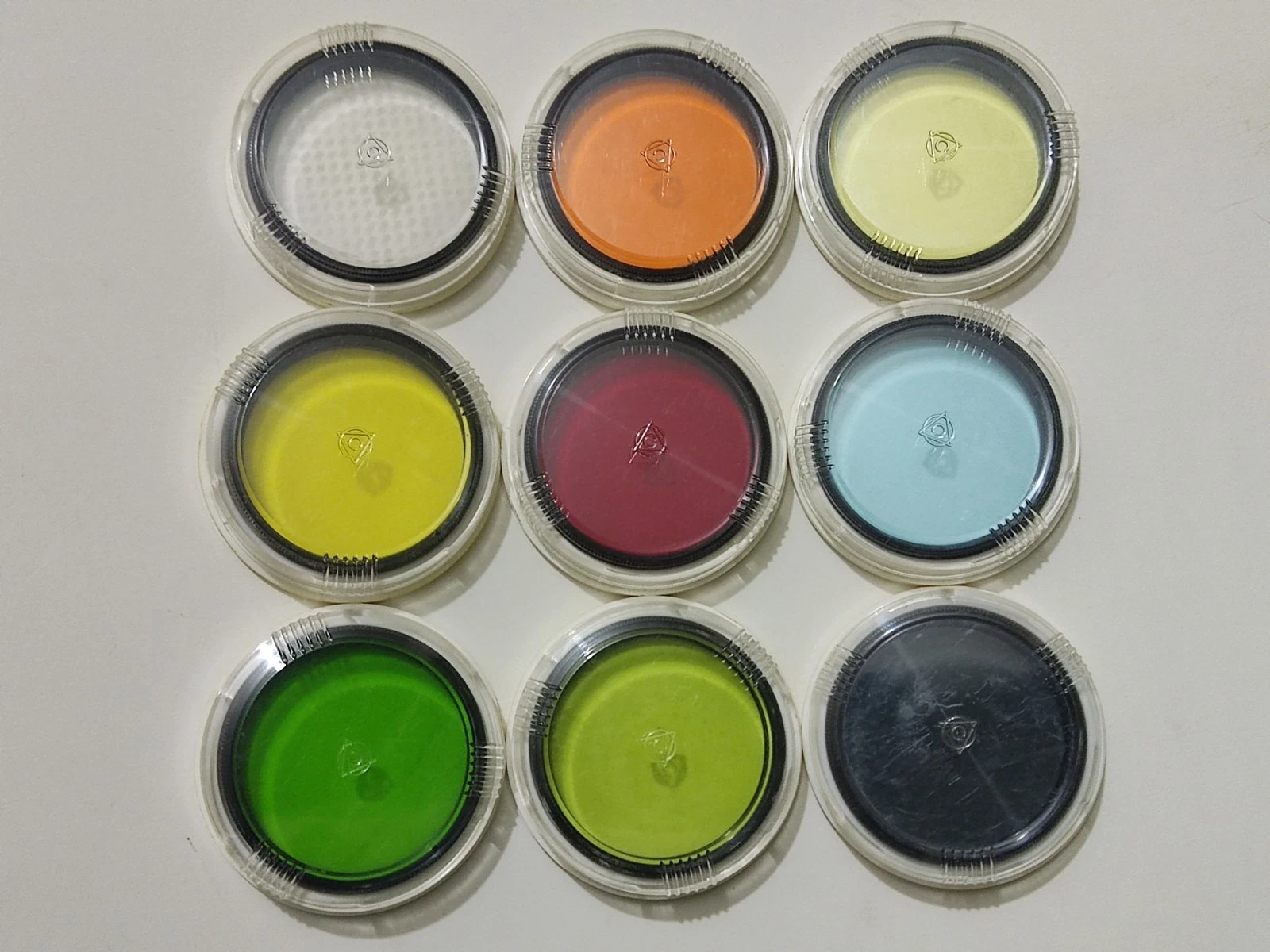 Soviet-era light filters.9 pieces.52 mm.
