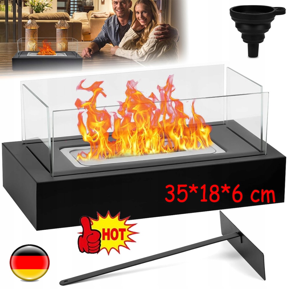 Camino a bioetanolo freestanding decorativo