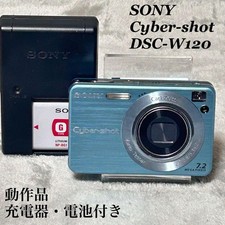 Sony DSC W120 fotocamera digitale blu fotocamera compatta ottime condizioni