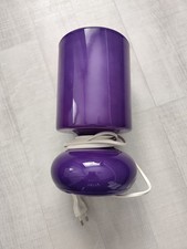 90s Vintage Ikea Lykta Glass Blown Purple lila Table Lampe 2000 Light Mushroom