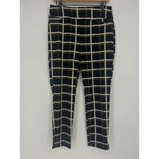 "NWT" New York  Company Slim Windowpane Pull-On Ankle Pants Medium - Office