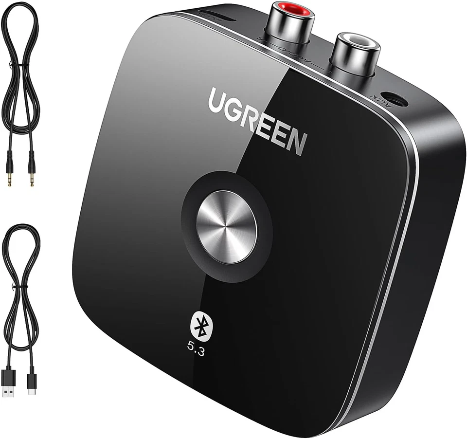 BESUCHE DEN UGREEN-STORE UGREEN AUX Bluetooth 5.3 Adapter Mit 3,5Mm RCA Buchse Bluetooth Empfänger Für St