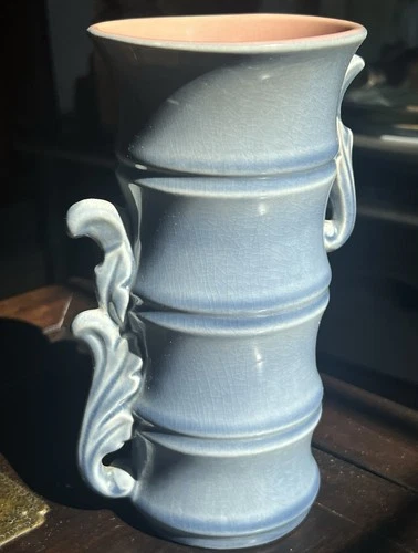 Vintage Redwing USA Pottery Bamboo Form Vase C.1950