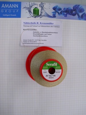 Serafil AMANN 20 er Faden FB 265  600Meter  Beige