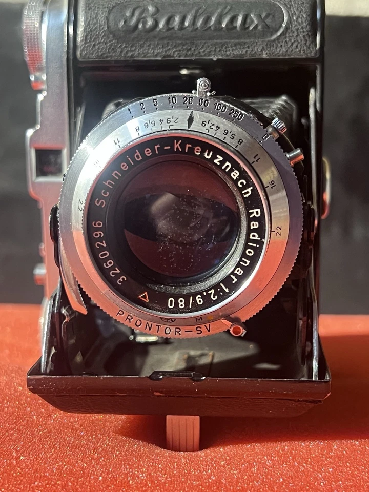 Cámara Balda Baldax MF Schneider-Kreuznach Radionar 1:2,9/80 lente Orontor S/V Foto 2 de 4