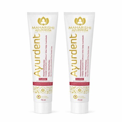 2 Pc X 75 gms Maharishi Ayurveda Ayurdent Classic Herbal Toothpaste