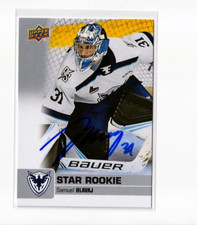 SAMUEL HLAVAJ autographed SIGNED '19/20 Upper Deck CHL card MINNESOTA WILD