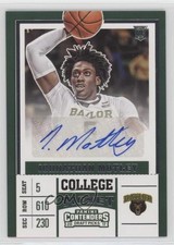 2017-18 Panini Contenders Draft Picks College Johnathan Motley #80 Auto 2r7