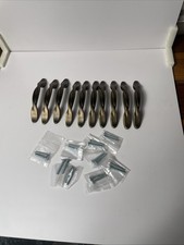 Twist Style Oil Rubbed Bronze Drawer Pulls 3in Lot Of 10, W/ 18 Screws.Fast Ship
