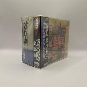 Nobunaga's Ambition Zenkokuban with Save-kun PC Engine Japan Import Sealed