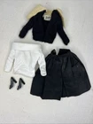 Barbie 1962 Vintage BLACK CARDIGAN SWEATER & Skirt Set