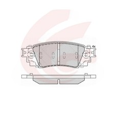 Rear Brake Pads Fit Toyota Camry 2018+ 70 Series RAV4 50 Series C-HR Lexus ES300