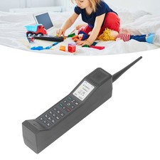 Black Brick Cell Phone Ornament Simulation Photographic Props 80s 90s