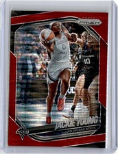 2025 Panini Prizm WNBA #23 Jackie Young Red Pulsar /299 Las Vegas Aces