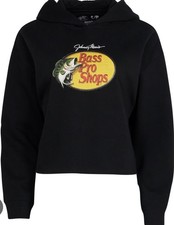 Bass Pro Shops Logo Cropped Long-Sleeve Hoodie for Ladies - Worn Twice