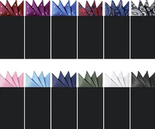 "12 Pcs Pocket Squares for Men Prefolded Suit Pocket Squares on Card Masculine..