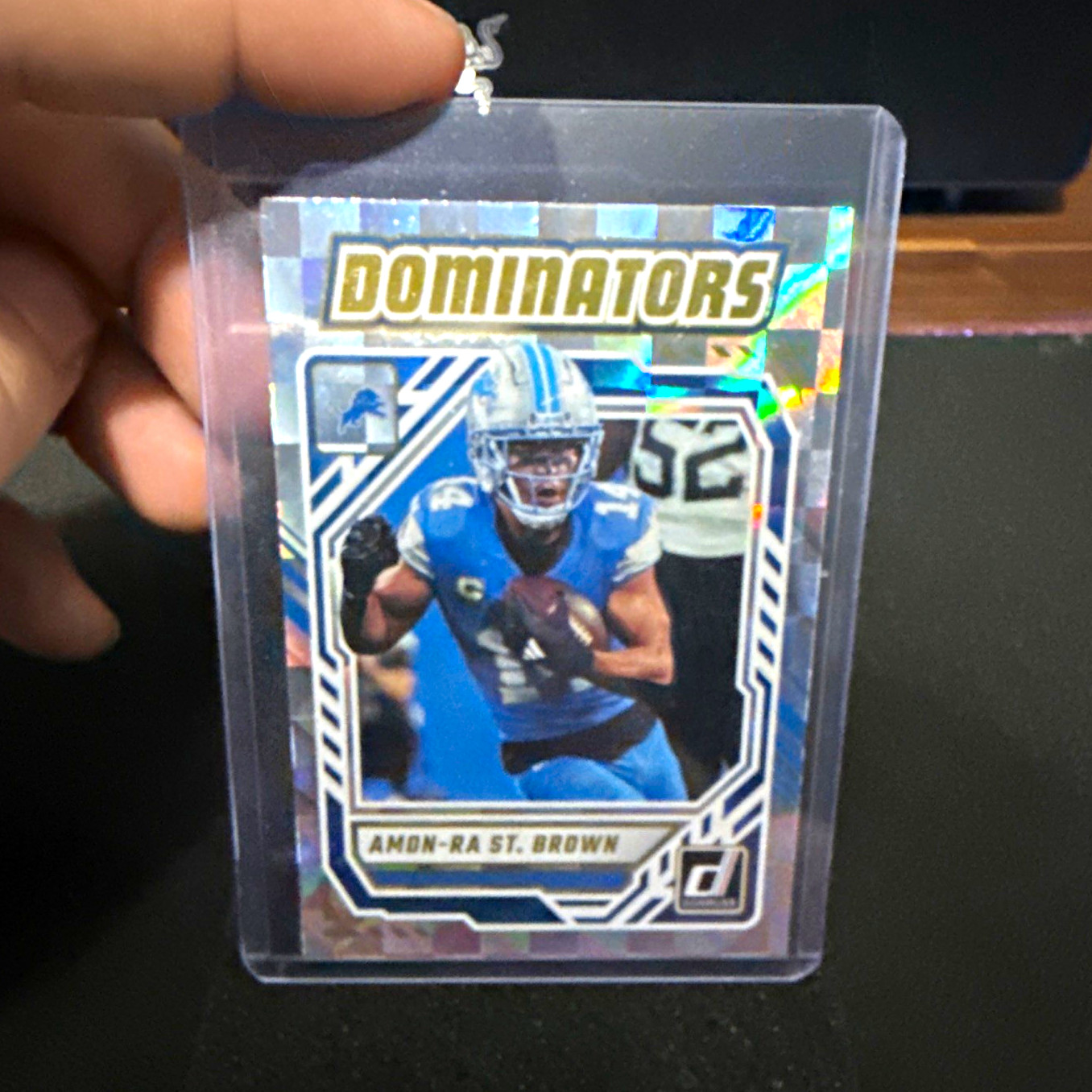 Panini 2025 Donruss Dominators Insert DOM-ASN Amon-Ra St. Brown Lions