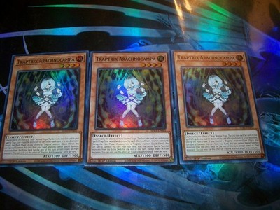 3x Traptrix Arachnocampa 1st Edition Super Rare SDBT-EN002 Yu-Gi-Oh!