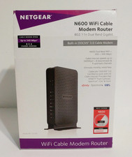 NETGEAR C3700 N600 Dual Band WiFi Modem Router. Comcast compatible etc.