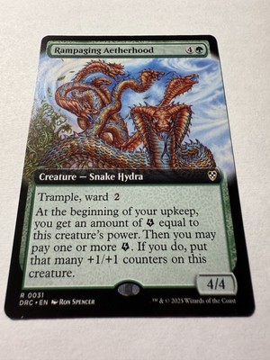 Rampaging Aetherhood (Borderless / Extended Art) Commander: Aetherdrift Regular