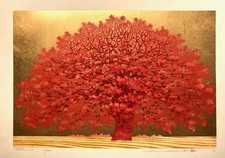 Hajime Namiki Tree Scene 149 Woodblock Print Japanese Landscape Art