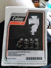 Harley Knucklehead Rocker Box Drain Tube Fitting Kit by Colony.